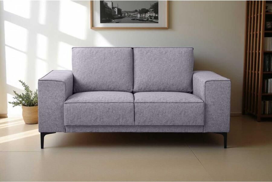 Places of Style 2-zitsbank Compact bank Oland structuur platweefsel luxe microvezel bouclé - Foto 2