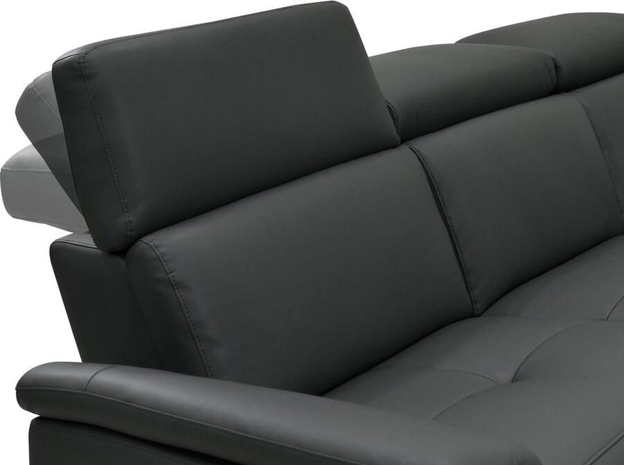Home affaire 3-zitsbank Pareli 229 cm handmatige en elektrische relaxfunctie in 2 zits USB verstelbare hoofdsteun LED-verlichting in echt leer kunstleer geweven stof - Foto 3