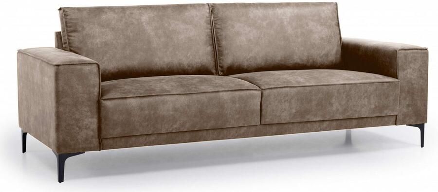 Places of Style 3-zitsbank 3-zits bank Oland structuur platweefsel luxe microvezel bouclé - Foto 6