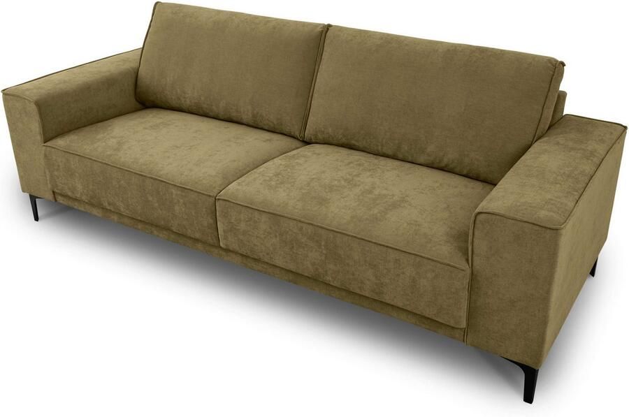 Places of Style 3-zitsbank 3-zits bank Oland structuur platweefsel luxe microvezel bouclé - Foto 5