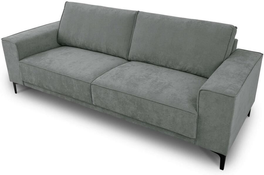 Places of Style 3-zitsbank 3-zits bank Oland structuur platweefsel luxe microvezel bouclé - Foto 5