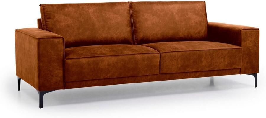 Places of Style 3-zitsbank 3-zits bank Oland structuur platweefsel luxe microvezel bouclé - Foto 4