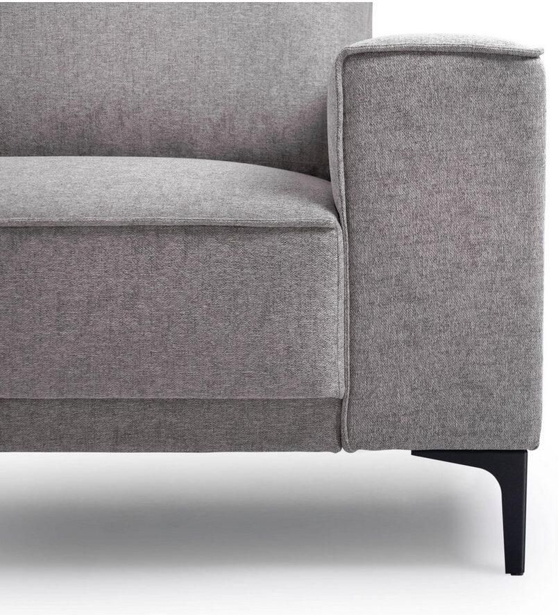 Places of Style 3-zitsbank 3-zits bank Oland structuur platweefsel luxe microvezel bouclé