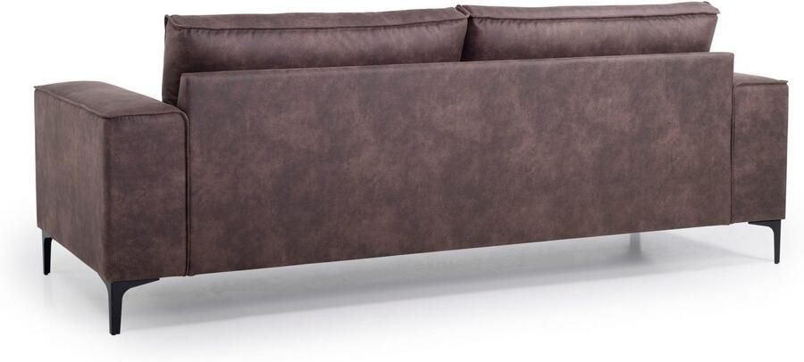 Places of Style 3-zitsbank 3-zits bank Oland structuur platweefsel luxe microvezel bouclé - Foto 3