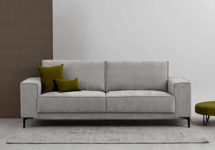 Places of Style 3-zitsbank 3-zits bank Oland structuur platweefsel luxe microvezel bouclé - Foto 9