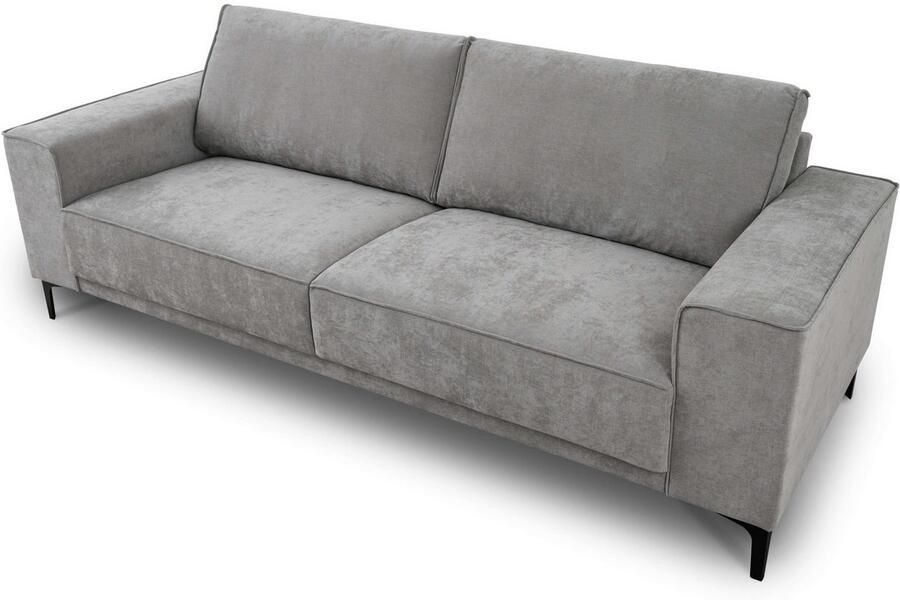 Places of Style 3-zitsbank 3-zits bank Oland structuur platweefsel luxe microvezel bouclé - Foto 4