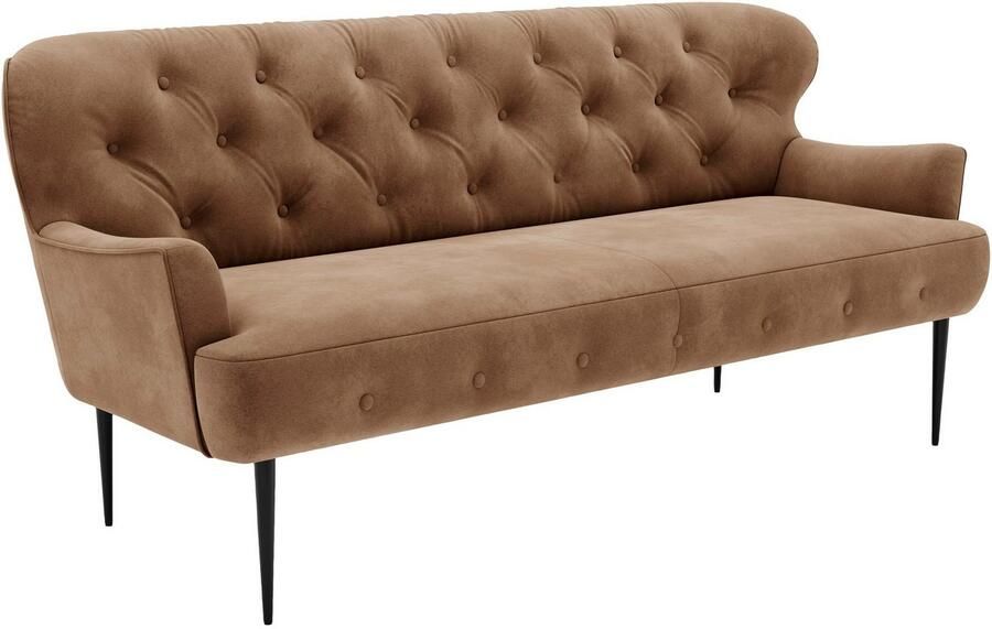 Places of Style 3-zitsbank Amber met capitonnage in verschillende stofsoorten - Foto 4