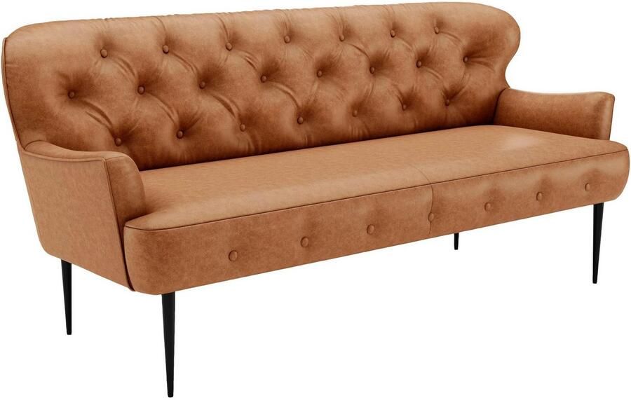 Places of Style 3-zitsbank Amber met capitonnage in verschillende stofsoorten - Foto 4
