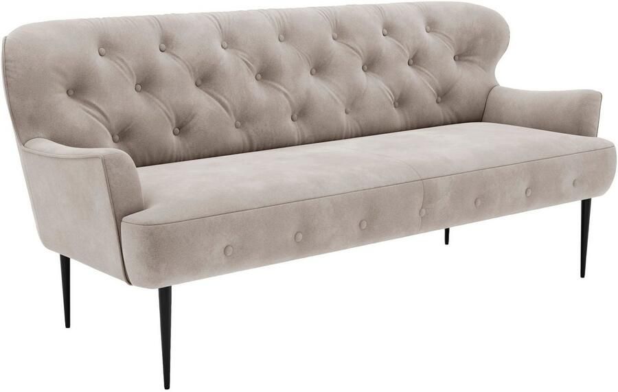 Places of Style 3-zitsbank Amber met capitonnage in verschillende stofsoorten - Foto 4