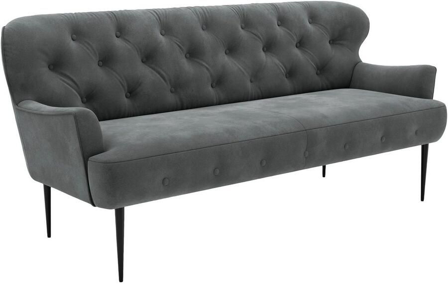 Places of Style 3-zitsbank Amber met capitonnage in verschillende stofsoorten - Foto 4