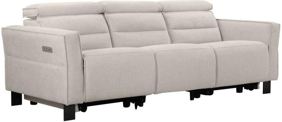 Places of Style 3-zitsbank Carpari 224 cm handmatige of elektrische relaxfunctie in 2 zitplaatsen - Foto 10