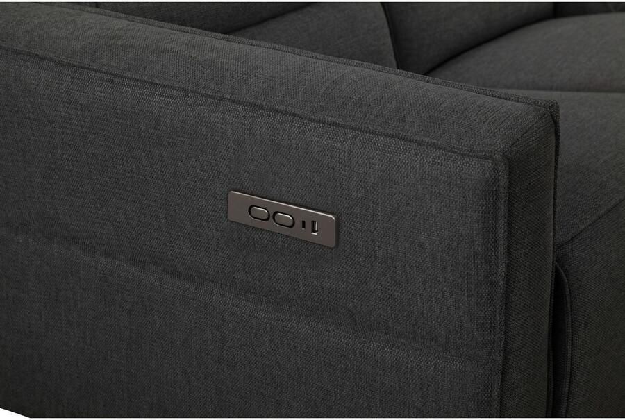 Places of Style 3-zitsbank Carpari 224 cm handmatige of elektrische relaxfunctie in 2 zitplaatsen - Foto 2