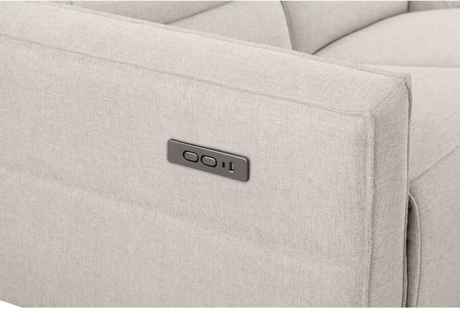 Places of Style 3-zitsbank Carpari 224 cm handmatige of elektrische relaxfunctie in 2 zitplaatsen - Foto 2