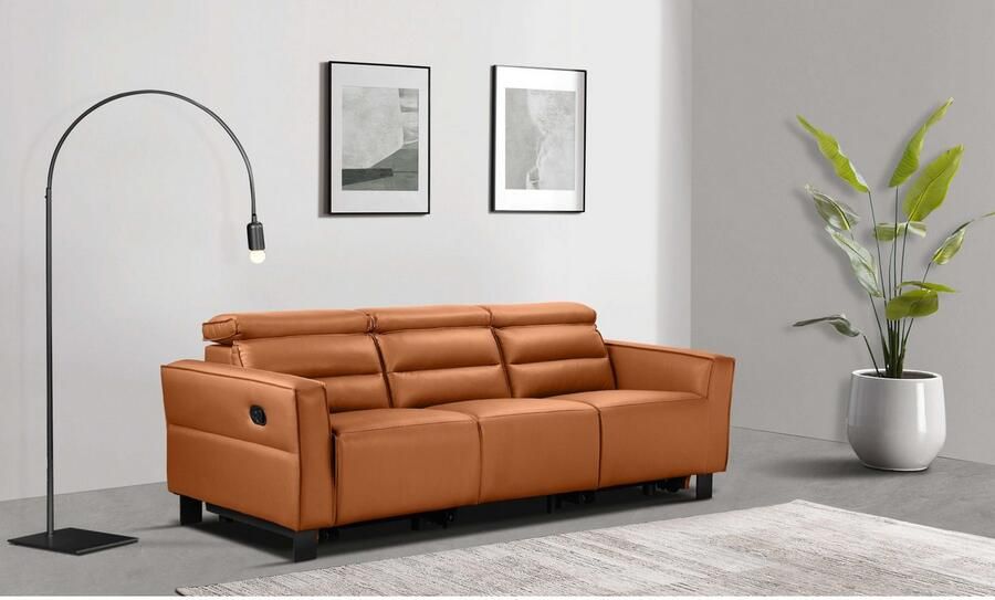 Places of Style 3-zitsbank Carpari 224 cm handmatige of elektrische relaxfunctie in 2 zitplaatsen - Foto 4