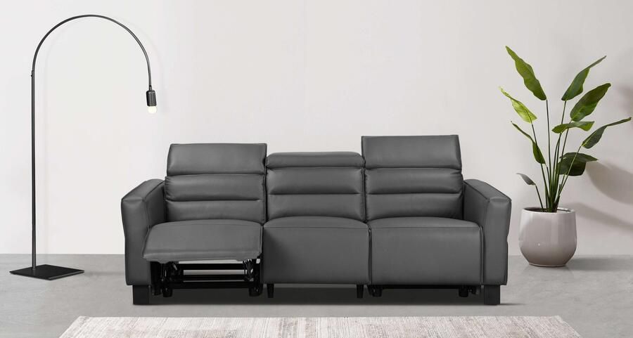 Places of Style 3-zitsbank Carpari 224 cm handmatige of elektrische relaxfunctie in 2 zitplaatsen - Foto 10