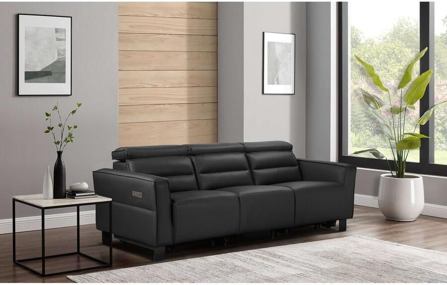 Places of Style 3-zitsbank Carpari 224 cm handmatige of elektrische relaxfunctie in 2 zitplaatsen - Foto 4