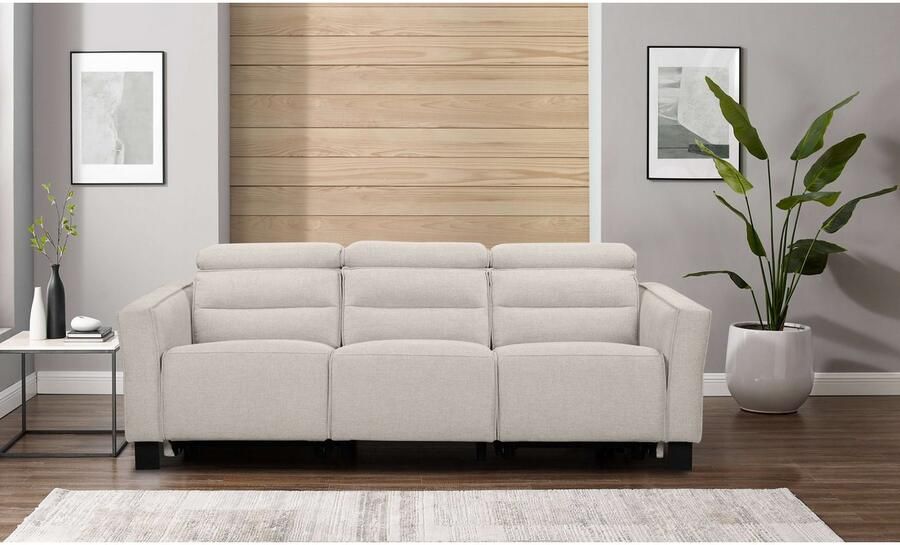 Places of Style 3-zitsbank Carpari 224 cm handmatige of elektrische relaxfunctie in 2 zitplaatsen - Foto 5