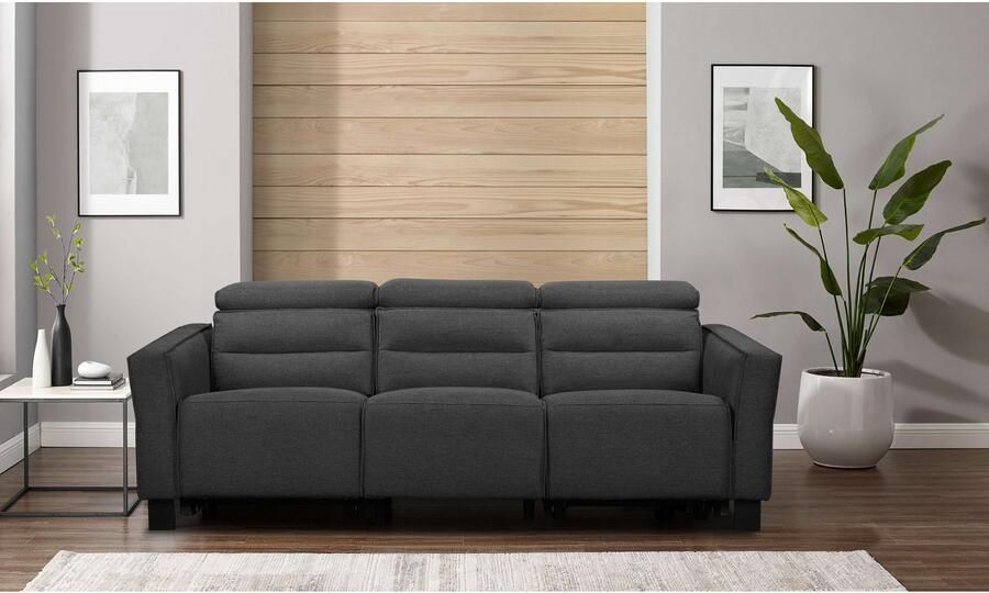 Places of Style 3-zitsbank Carpari 224 cm handmatige of elektrische relaxfunctie in 2 zitplaatsen - Foto 7