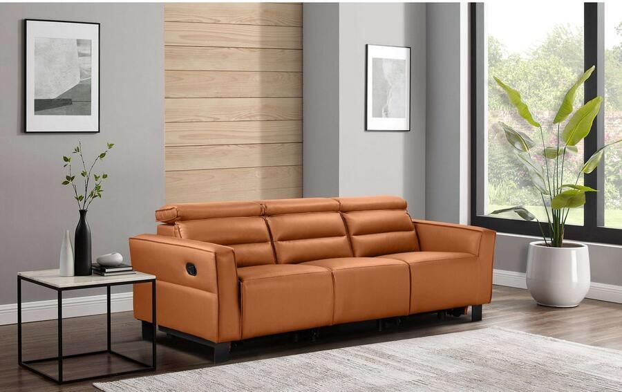 Places of Style 3-zitsbank Carpari 224 cm handmatige of elektrische relaxfunctie in 2 zitplaatsen - Foto 3