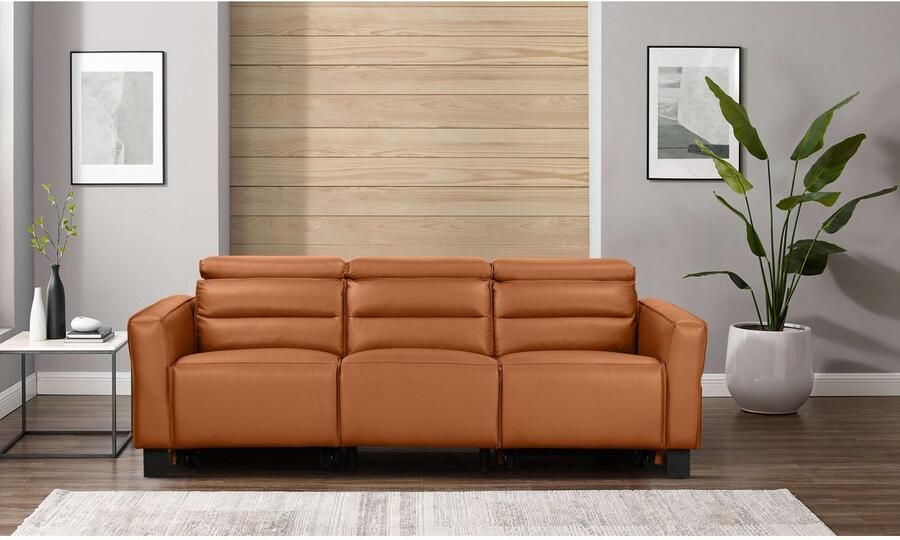 Places of Style 3-zitsbank Carpari 224 cm handmatige of elektrische relaxfunctie in 2 zitplaatsen - Foto 5