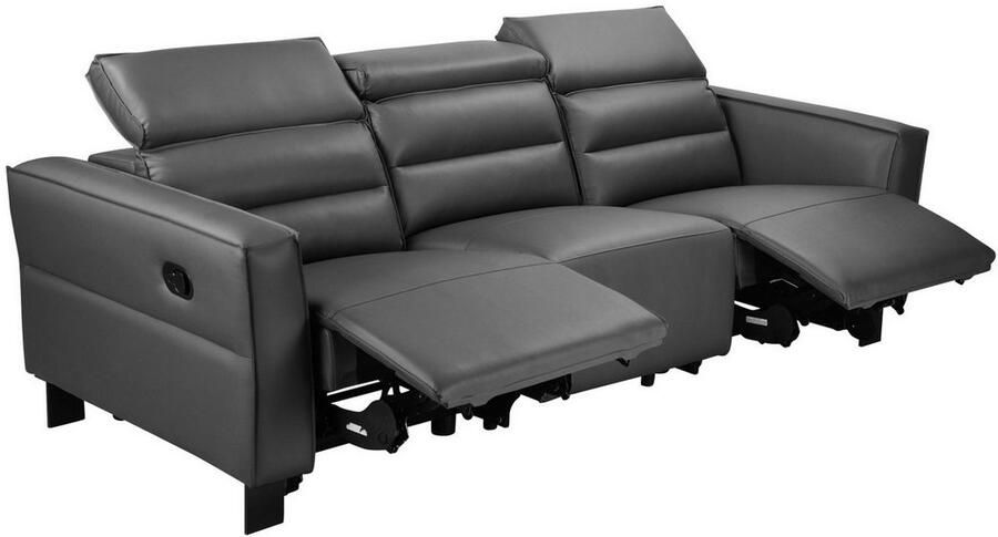 Places of Style 3-zitsbank Carpari 224 cm handmatige of elektrische relaxfunctie in 2 zitplaatsen - Foto 7