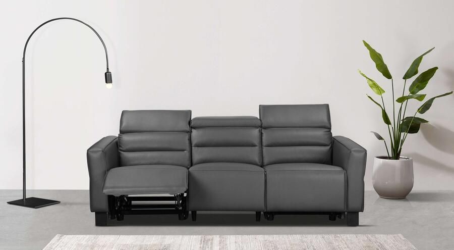 Places of Style 3-zitsbank Carpari 224 cm handmatige of elektrische relaxfunctie in 2 zitplaatsen - Foto 7