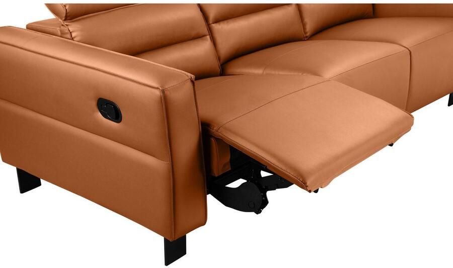 Places of Style 3-zitsbank Carpari 224 cm handmatige of elektrische relaxfunctie in 2 zitplaatsen - Foto 5