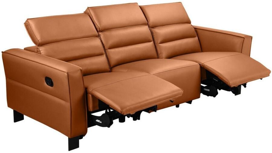 Places of Style 3-zitsbank Carpari 224 cm handmatige of elektrische relaxfunctie in 2 zitplaatsen - Foto 8