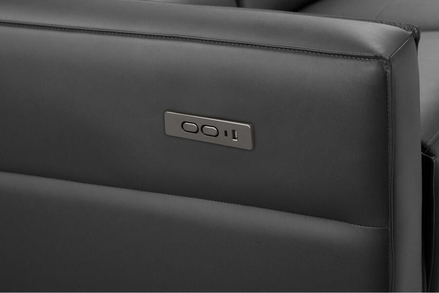 Places of Style 3-zitsbank Carpari 224 cm handmatige of elektrische relaxfunctie in 2 zitplaatsen - Foto 3