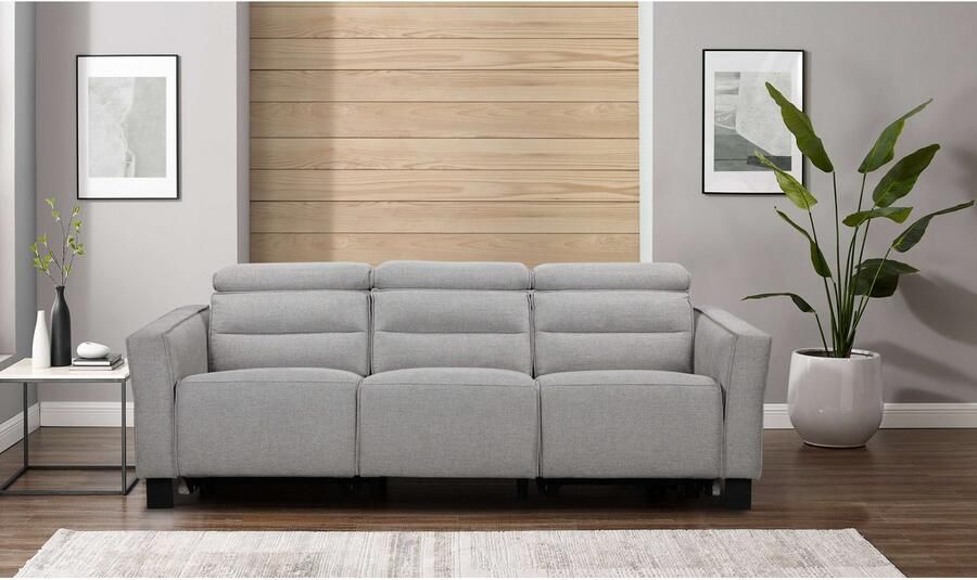 Places of Style 3-zitsbank Carpari 224 cm handmatige of elektrische relaxfunctie in 2 zitplaatsen - Foto 6