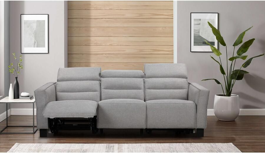 Places of Style 3-zitsbank Carpari 224 cm handmatige of elektrische relaxfunctie in 2 zitplaatsen - Foto 7