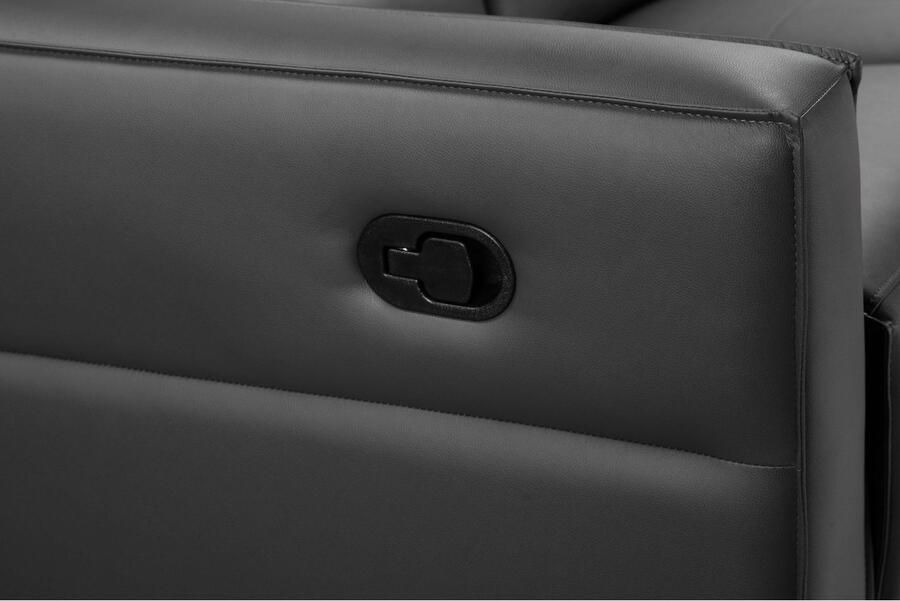 Places of Style 3-zitsbank Carpari 224 cm handmatige of elektrische relaxfunctie in 2 zitplaatsen - Foto 2