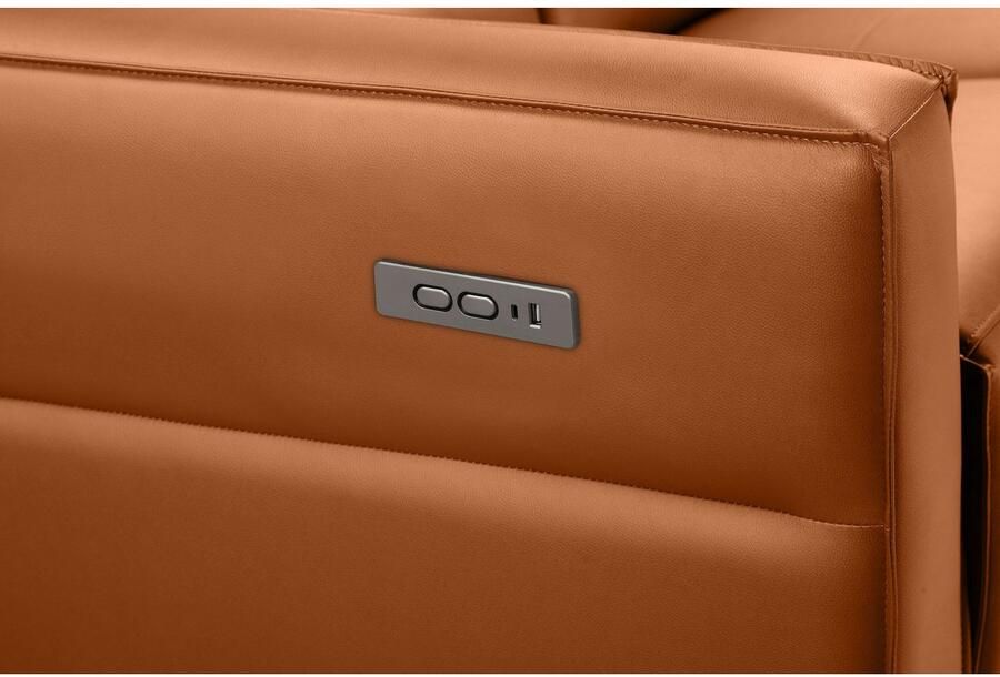 Places of Style 3-zitsbank Carpari 224 cm handmatige of elektrische relaxfunctie in 2 zitplaatsen - Foto 3