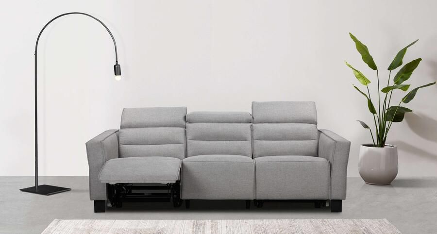 Places of Style 3-zitsbank Carpari 224 cm handmatige of elektrische relaxfunctie in 2 zitplaatsen - Foto 12