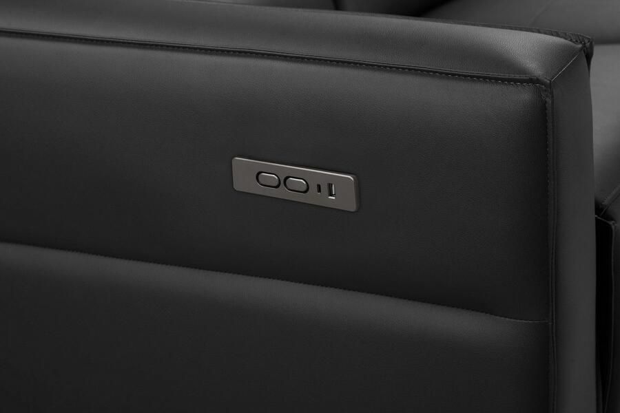 Places of Style 3-zitsbank Carpari 224 cm handmatige of elektrische relaxfunctie in 2 zitplaatsen - Foto 3