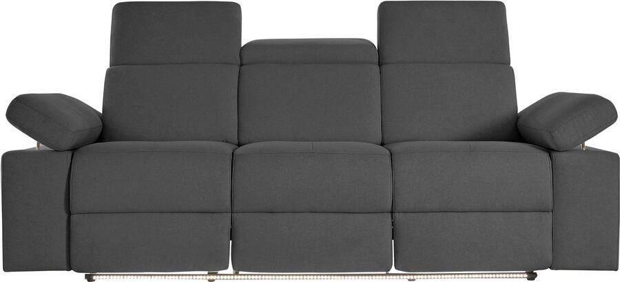 Places of Style 3-zitsbank Kilado met 2x relaxfunctie verstelbare armleuning verstelbare hoofdsteun - Foto 12