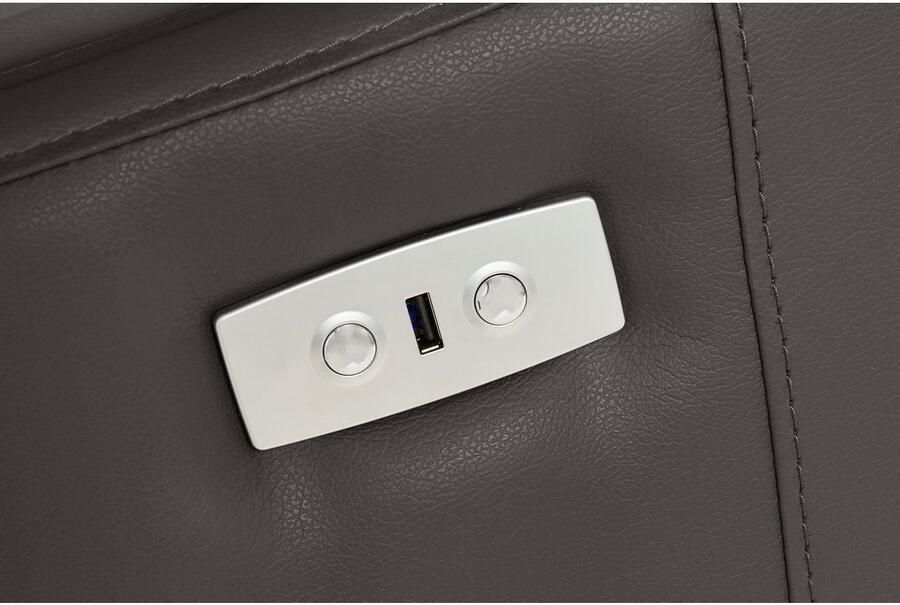 Places of Style 3-zitsbank Kilado met 2x relaxfunctie verstelbare armleuning verstelbare hoofdsteun - Foto 4