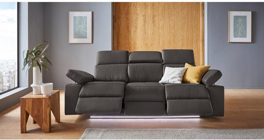 Places of Style 3-zitsbank Kilado met 2x relaxfunctie verstelbare armleuning verstelbare hoofdsteun - Foto 11