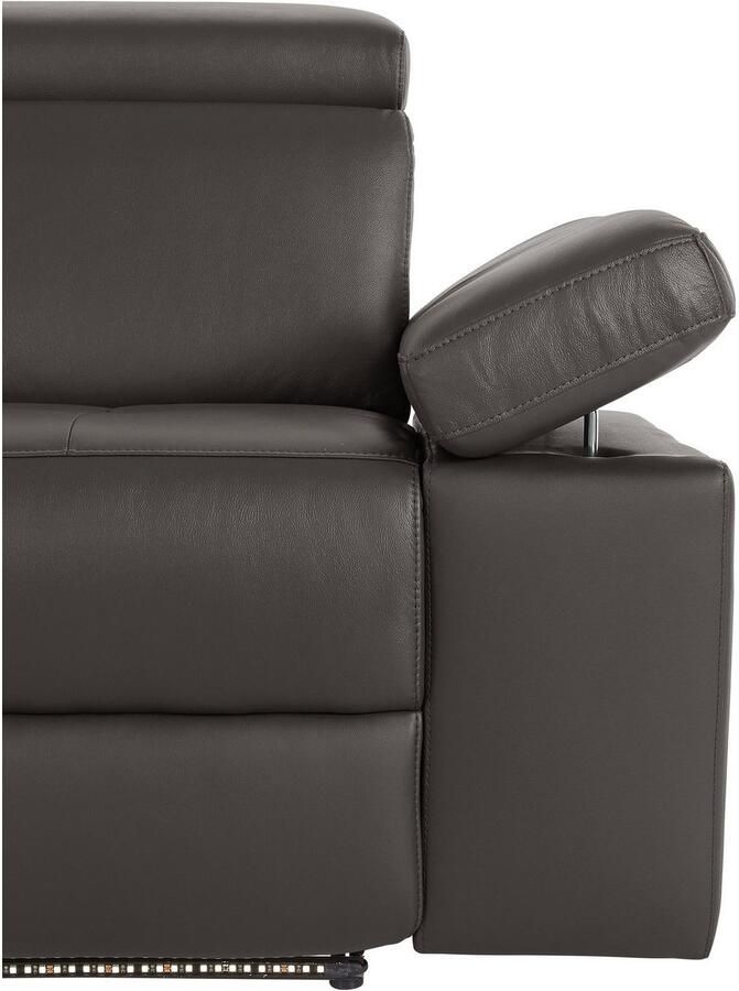 Places of Style 3-zitsbank Kilado met 2x relaxfunctie verstelbare armleuning verstelbare hoofdsteun - Foto 2