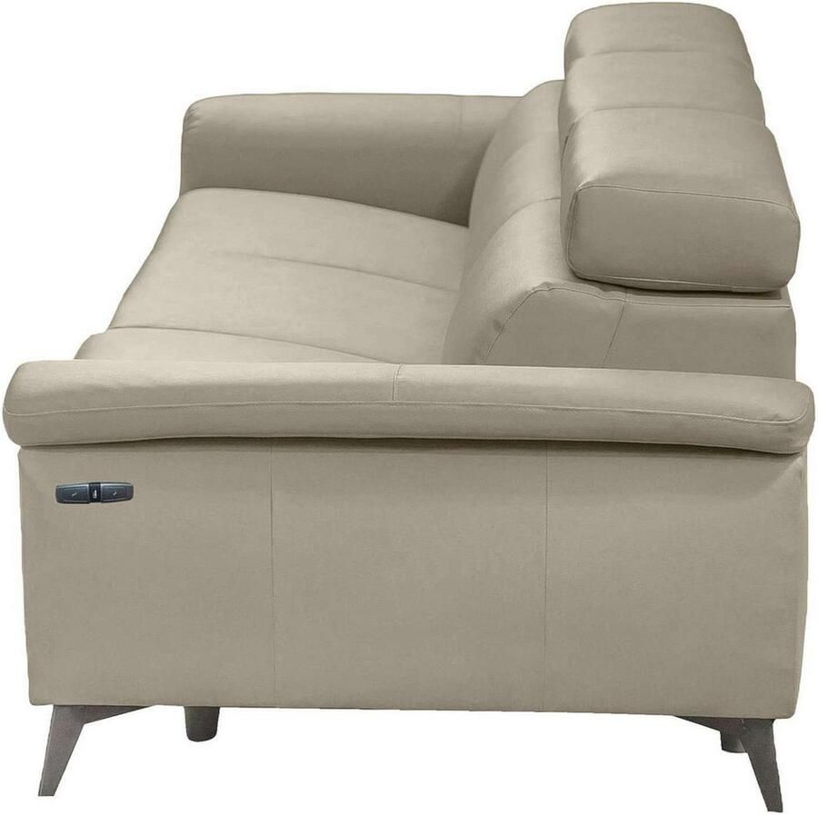 Places of Style 3-zitsbank Marita met elektrische relaxfunctie in de zitting en usb-aansluiting