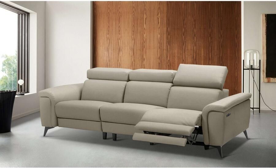 Places of Style 3-zitsbank Marita met elektrische relaxfunctie in de zitting en usb-aansluiting - Foto 2