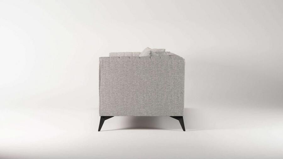 Places of Style 3-zitsbank MATTHEW elegant designsofa afmetingen B D H: 201 86 74 cm fijne stiksels in het ruggebied losse zitkussens inclusief sierkussens - Foto 4