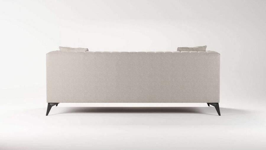 Places of Style 3-zitsbank MATTHEW elegant designsofa afmetingen B D H: 201 86 74 cm fijne stiksels in het ruggebied losse zitkussens inclusief sierkussens - Foto 3