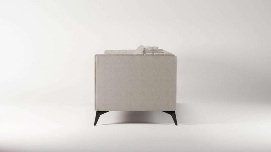 Places of Style 3-zitsbank MATTHEW elegant designsofa afmetingen B D H: 201 86 74 cm fijne stiksels in het ruggebied losse zitkussens inclusief sierkussens - Foto 4