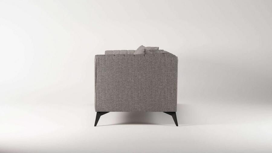 Places of Style 3-zitsbank MATTHEW elegant designsofa afmetingen B D H: 201 86 74 cm fijne stiksels in het ruggebied losse zitkussens inclusief sierkussens - Foto 3