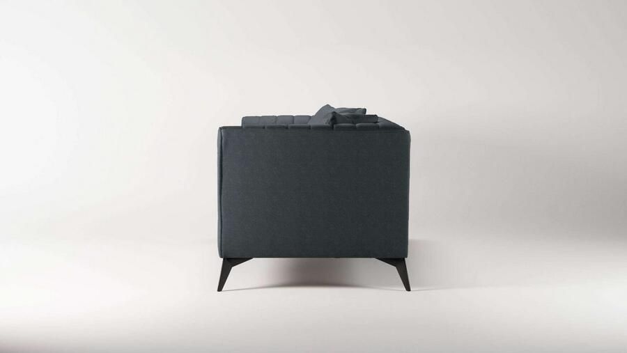 Places of Style 3-zitsbank MATTHEW elegant designsofa afmetingen B D H: 201 86 74 cm fijne stiksels in het ruggebied losse zitkussens inclusief sierkussens - Foto 3