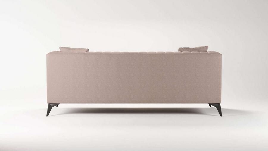 Places of Style 3-zitsbank MATTHEW elegant designsofa afmetingen B D H: 201 86 74 cm fijne stiksels in het ruggebied losse zitkussens inclusief sierkussens - Foto 2