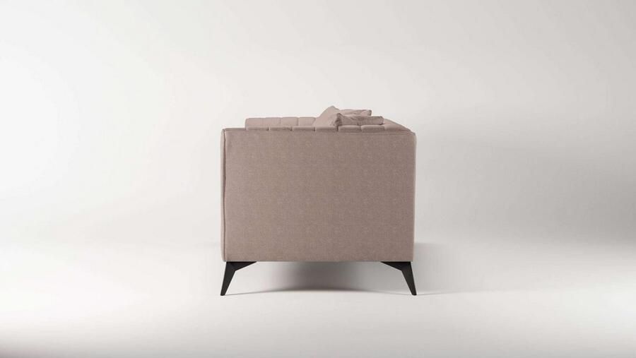 Places of Style 3-zitsbank MATTHEW elegant designsofa afmetingen B D H: 201 86 74 cm fijne stiksels in het ruggebied losse zitkussens inclusief sierkussens - Foto 3