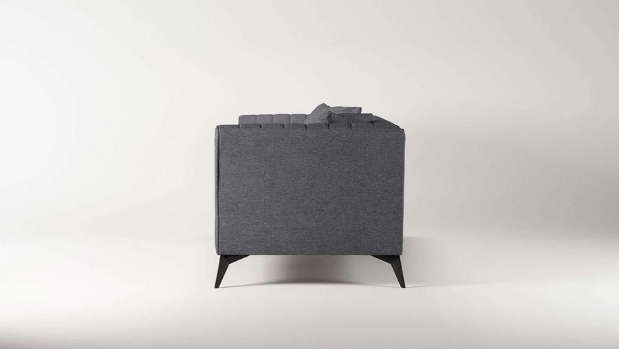 Places of Style 3-zitsbank MATTHEW elegant designsofa afmetingen B D H: 201 86 74 cm fijne stiksels in het ruggebied losse zitkussens inclusief sierkussens - Foto 3