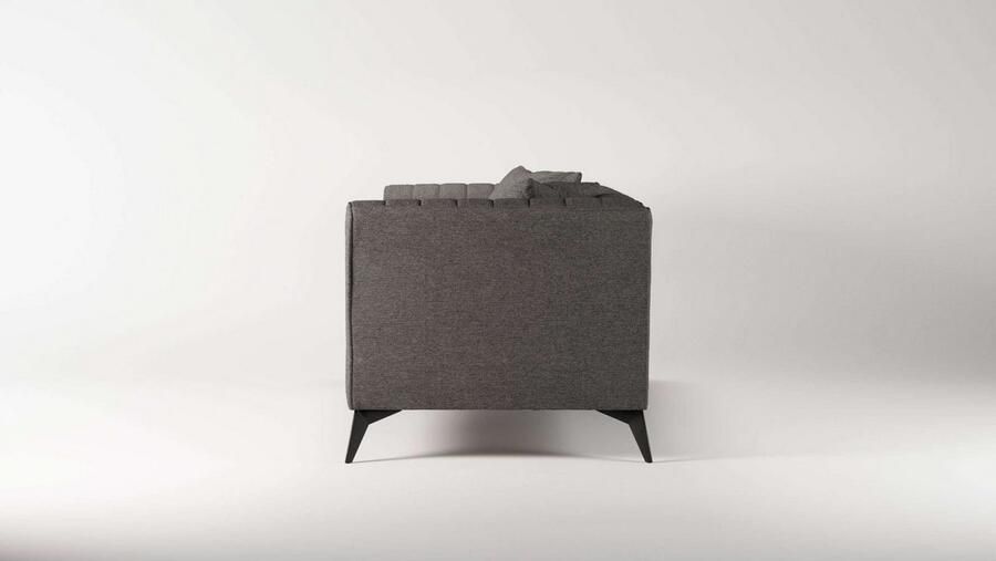 Places of Style 3-zitsbank MATTHEW elegant designsofa afmetingen B D H: 201 86 74 cm fijne stiksels in het ruggebied losse zitkussens inclusief sierkussens - Foto 3